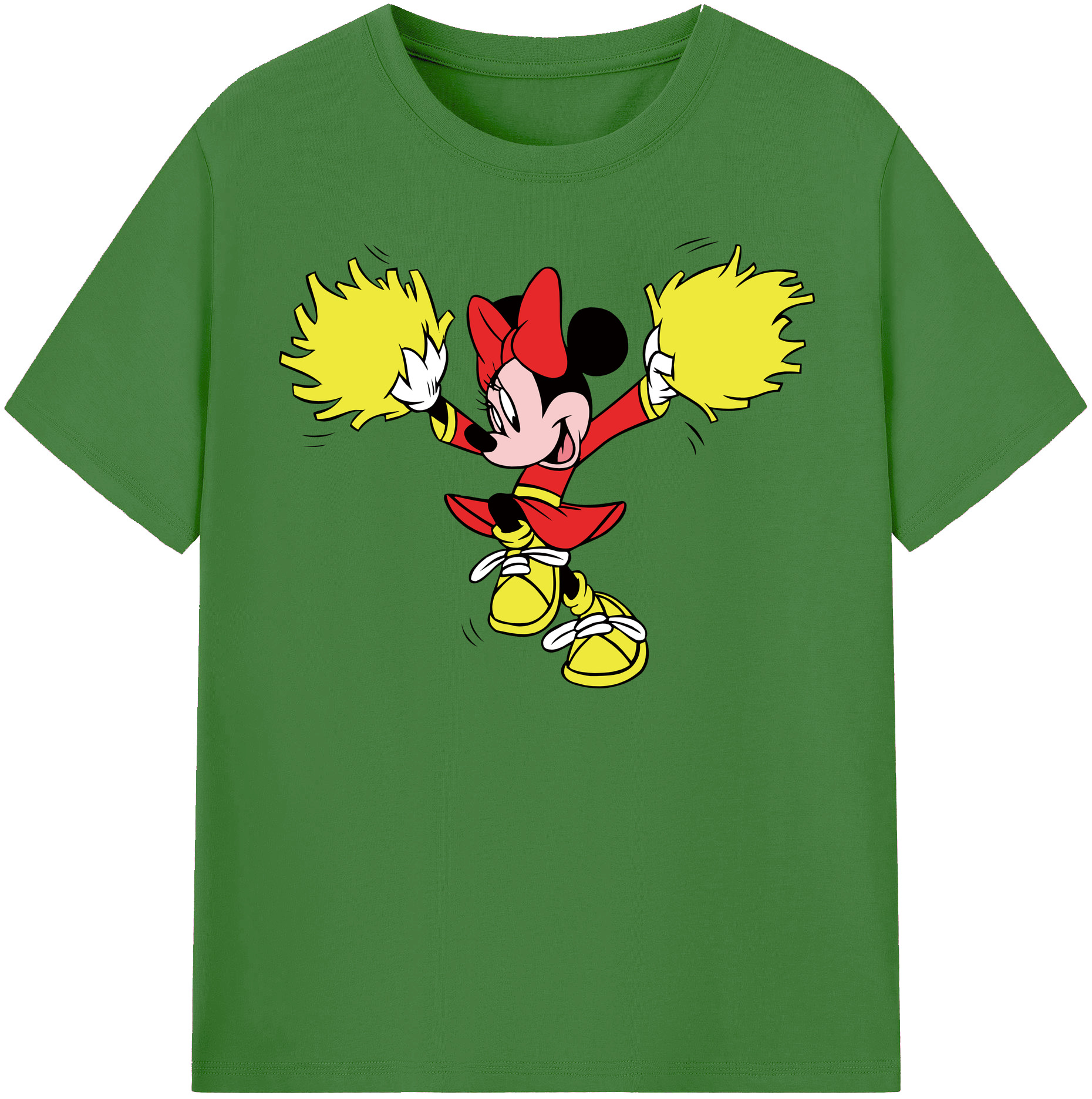 （画像用） ミッキーマウス Mickey Mouse レディースカジュアルプリントTシャツ（綿100％）